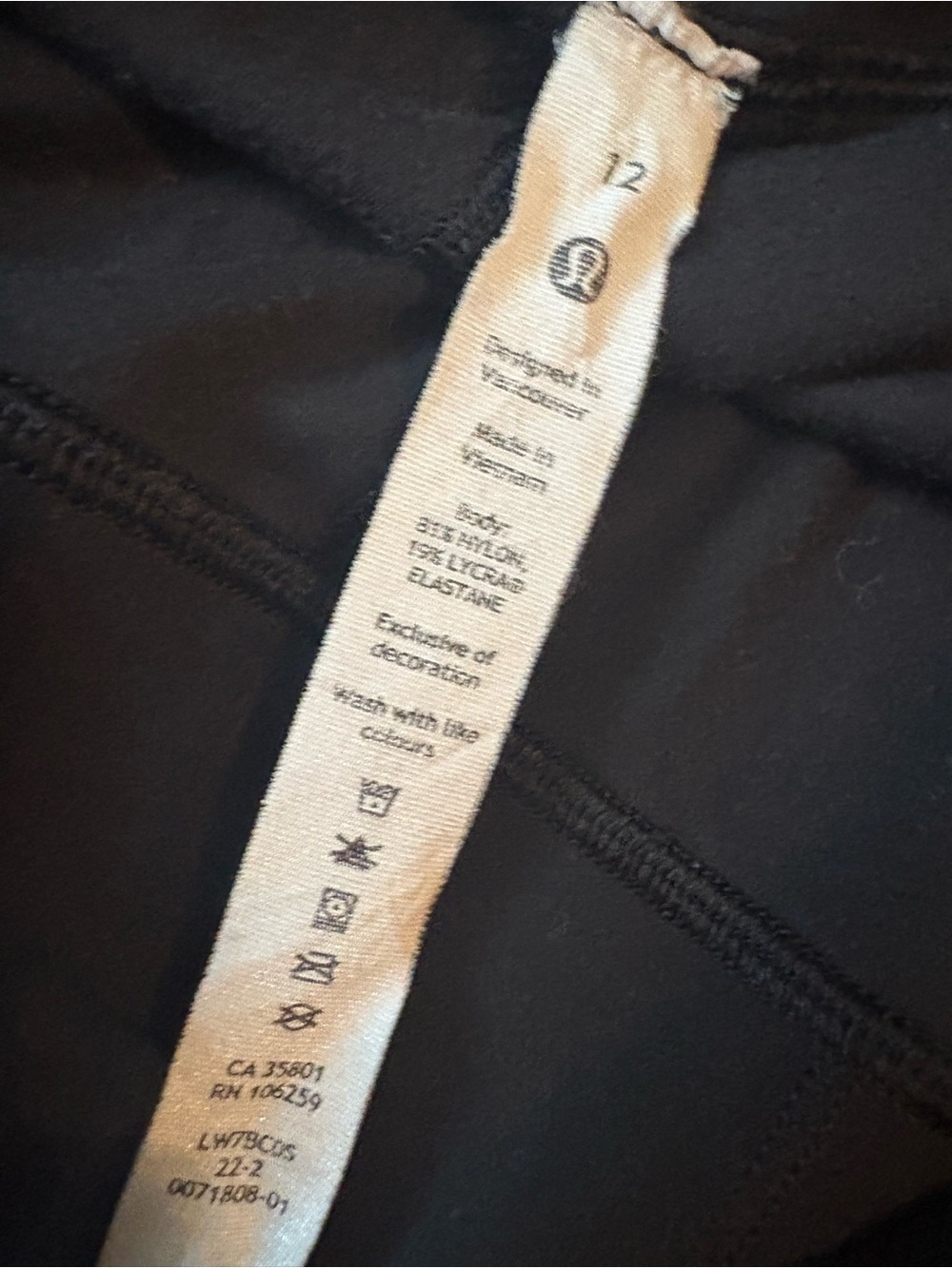 lululemon athletica Black Mid-Rise Bike Shorts - Picture 4 of 4